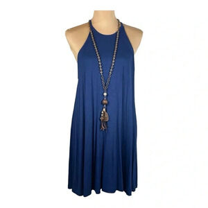 Fab’rik Blue Dress, Sleeveless With Racer‎ Back. Woman’s Size S